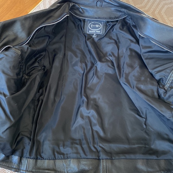 Tannery West Black Leather “Harley Davidson” Jacket, Unisex Size M - Picture 8 of 14